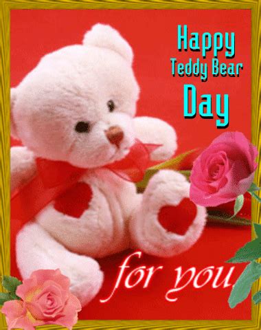 A Teddy Bear Day Card. Free Teddy Bear Day eCards, Greeting Cards | 123 Greetings