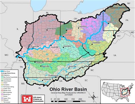 Map of the Ohio River Basin - VisionViral.com