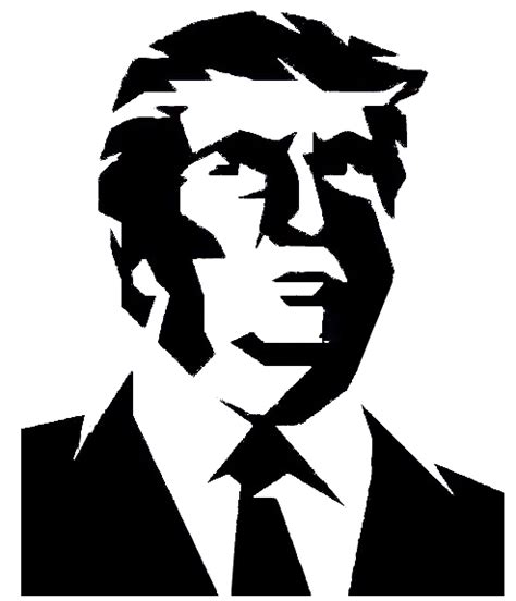 Trump Silhouette Vector at Vectorified.com | Collection of Trump ...