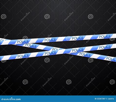 Police Tape On Black Background Royalty Free Stock Photography - Image: 22267287