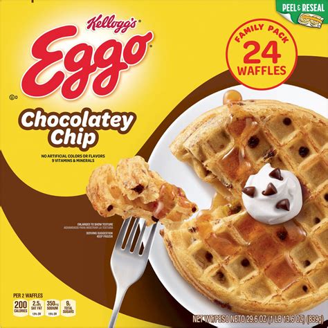 Eggo Chocolatey Chip Frozen Waffles - Shop Entrees & Sides at H-E-B