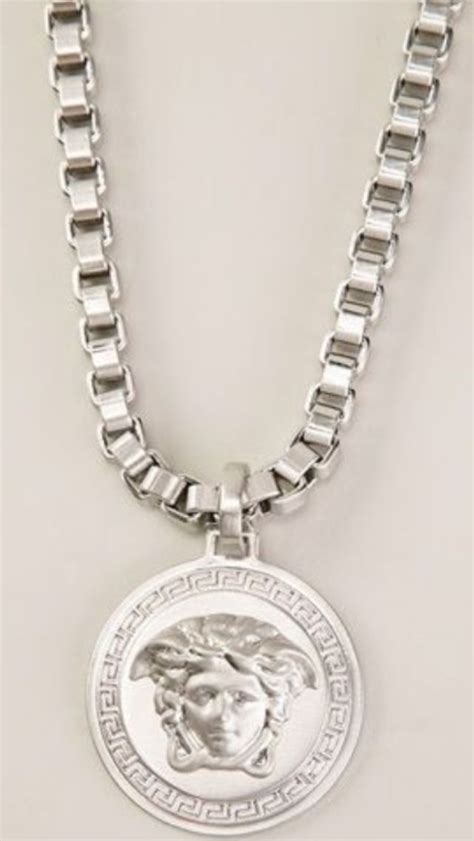 Versace Silver Medusa Necklace | Necklace, Pendant necklace, Pendant