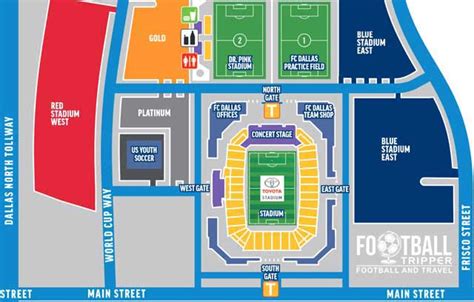 Toyota Stadium Map