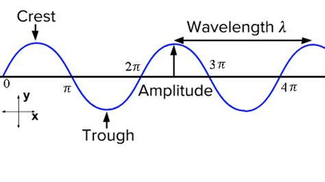 Distinguish among these different parts of a wave: amplitude, crest, trough, and wavelength ...