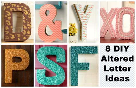 8 Ways DIY Alter a Paper Mache or Wood Letter - Cathie Filian & Steve ...