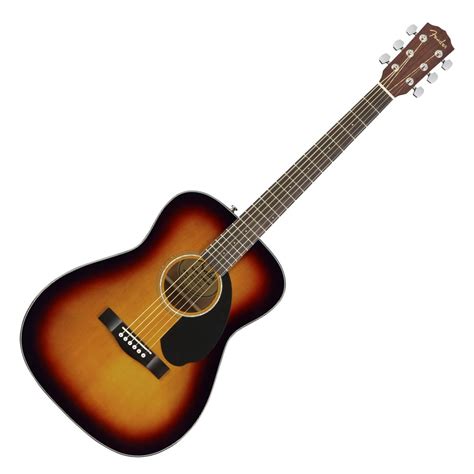 Fender CC-60S solid top compact / folk sized acoustic guitar in sunburst - Guitar Mania