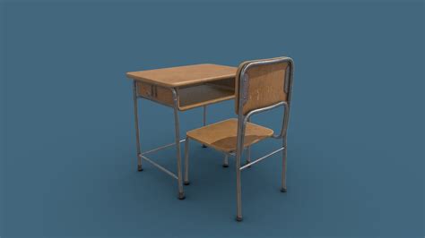 School Desk - Download Free 3D model by barism09 [a74180e] - Sketchfab