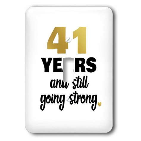 3dRose 41 Year Anniversary Still Going Strong 41st Wedding Anniversary Gift - Single Toggle ...