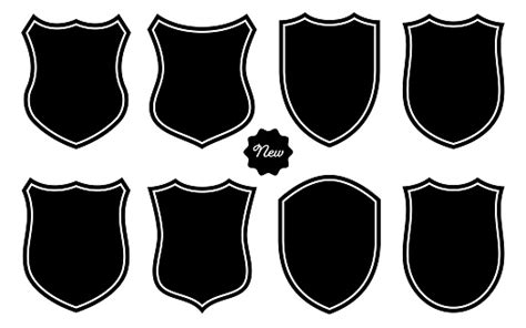 Badge Shape Set Vector Template Stock Illustration - Download Image Now - iStock