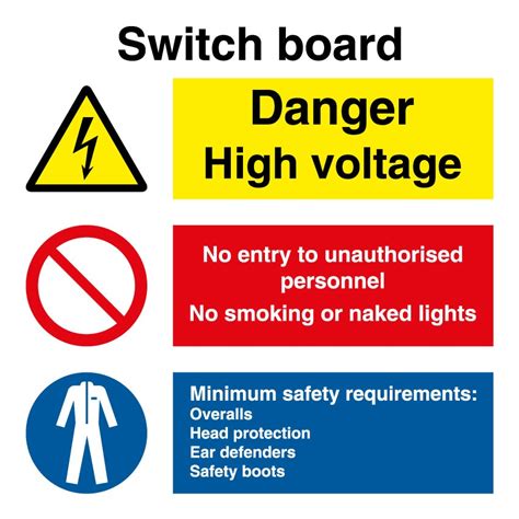 Switchboard combination sign – Maritime Progress