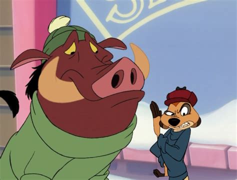 Timon With Sad Pumbaa - Desi Comments