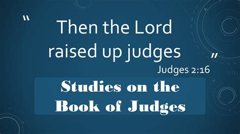 Studies on the Book of Judges | Dr. Claude Mariottini – Professor of Old Testament