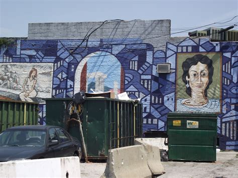 Mural at 503 Oldham St. in Greektown Baltimore. The mural, commissioned in 2004 by the Baltimore ...