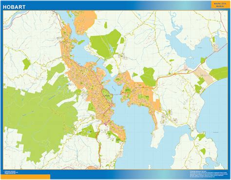 Hobart laminated map