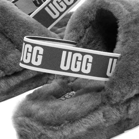 UGG Fluff Yeah Slide Slipper Charcoal | END. (DE)