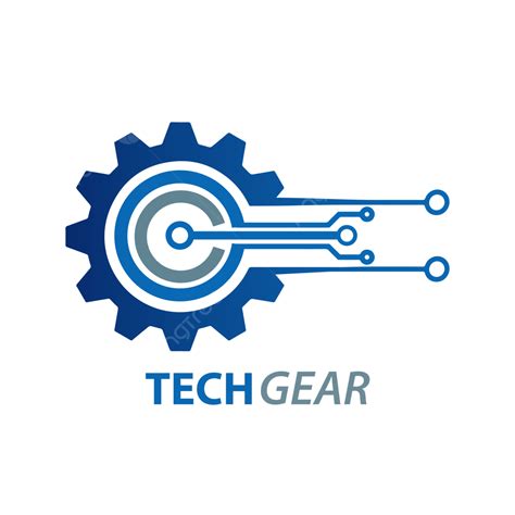 Tech Logo Technology Vector Art PNG, Logo For Tech Gear, Logo, New ...