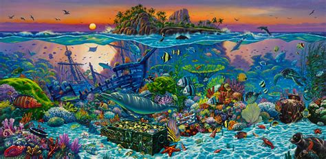 Coral Reef Island Limited Editions - Wil Cormier Fine Art Gallery