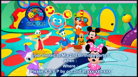 mickey mouse clubhouse invite - Disney Fan Art (33982390) - Fanpop