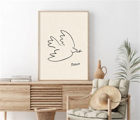 Picasso Dove of Peace Print Picasso Bird Poster Picasso Art - Etsy