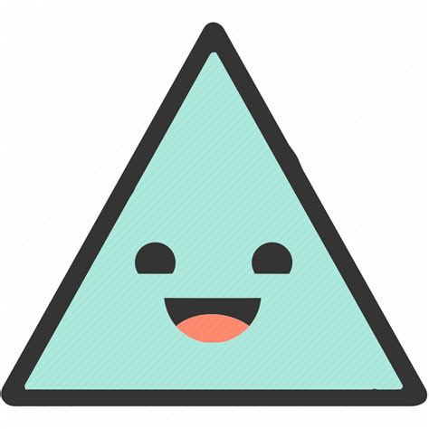 Emoji, emoticons, face, happy, shapes, smiley, triangle icon - Download ...