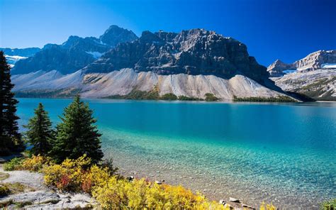 Canada, summer, lake, mountains, Alberta Alberta Canada, Nature ...