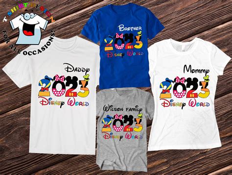 Disneyworld 2023 family shirts. Custom Disney 2023 family shirts ...