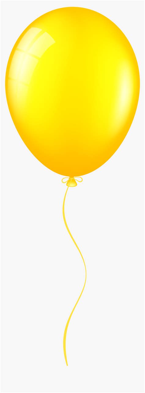 Yellow Balloon Png Clip Art - Clip Art Yellow Balloon Png, Transparent Png , Transparent Png ...