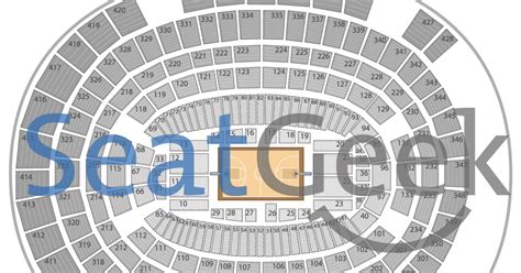 msg seating chart concert