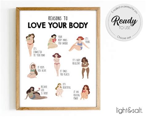 Body Positive Art Body Positivity Print Motivational Poster - Etsy