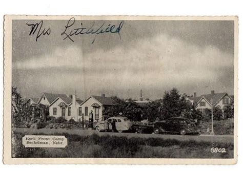 Vintage 1940's Benkelman Nebraska Roadside Postcard Rock Front Camp Card Number 8802 | Postcard ...