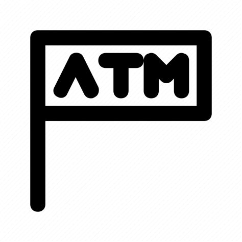 Atm, marker, pin, pointer, sign, signpost, symbol icon - Download on Iconfinder