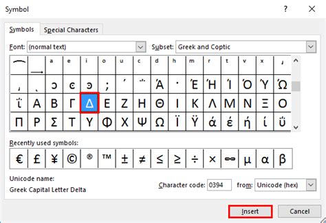 Delta Symbol in Excel | Learn How to Insert Delta Symbol in Excel?