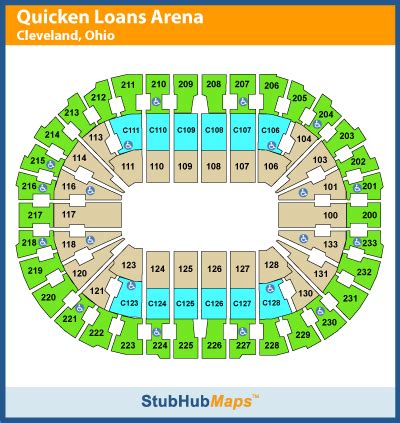 Quicken Loans Arena Seating Chart Monsters | Elcho Table