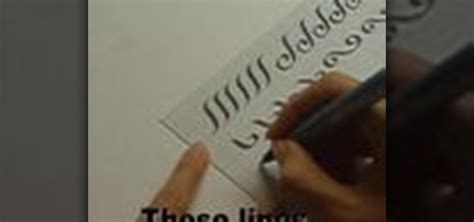 How to Script basic calligraphy letters « Bookmaking :: WonderHowTo