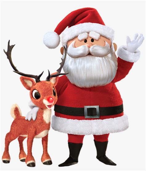 16 Days Ago - Santa Claus And Rudolph The Red Nosed Reindeer Cartoon - 1024x1146 PNG Download ...