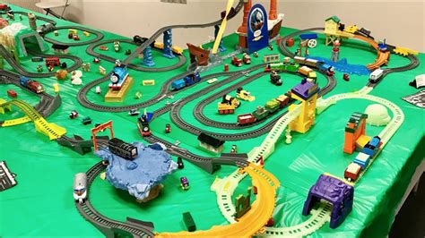 Thomas TrackMaster Motorized Layout - Train Show Display (2018) - YouTube