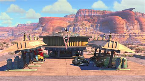 Download Sheriff Pixar Desert Route 66 Tow Truck Movie Cars (Pixar) HD Wallpaper
