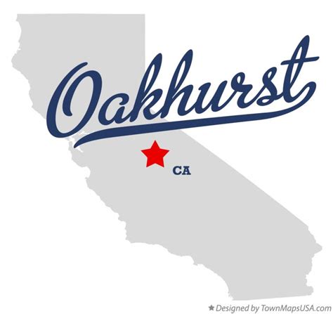 Map of Oakhurst, CA, California