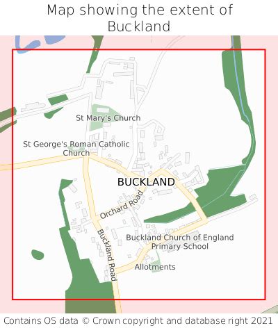 Where is Buckland? Buckland on a map