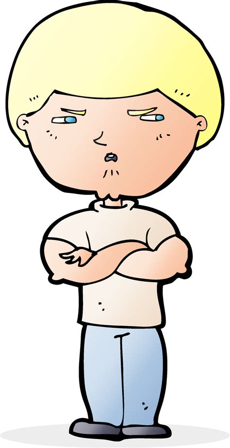 cartoon grumpy man 12279476 Vector Art at Vecteezy