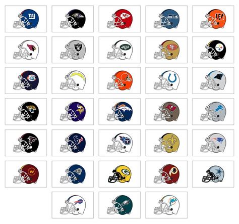 NFL Football Logos - 10 Free PDF Printables | Printablee | Nfl football logos, Nfl teams logos ...