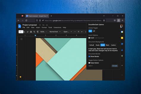 How to Make Google Docs Dark Mode on Firefox→ Extension/Theme