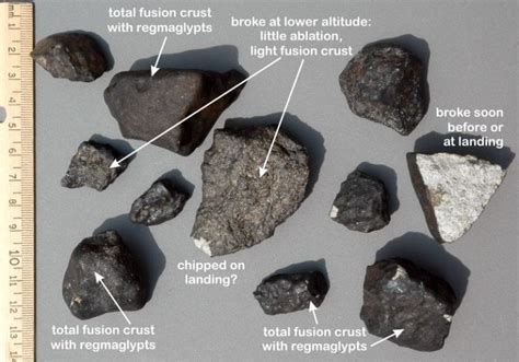 Meteorite fusion crust, 2 | Some Meteorite Information | Washington ...