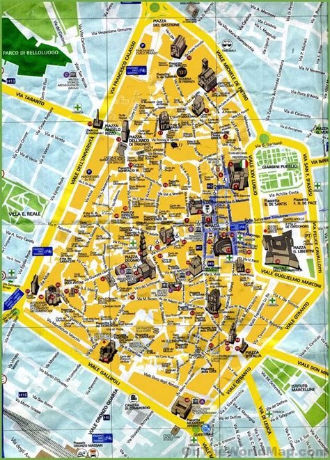 Lecce tourist map | Tourist map, Lecce italy, Lecce