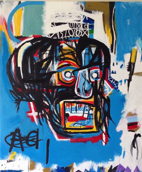 Basquiat Untitled 1982 Han Painted Reproduction www.etsy.com/listing/536488496/jean-michel ...