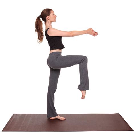 yoga poses - Stork Pose position | Isolated studio shot of a… | Flickr