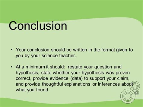 😀 A conclusion for a science project. How to Write a Conclusion: A Single Paragraph for the Best ...