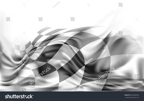 Race Flag Racing Background Illustration Grey Stock Illustration 402090595