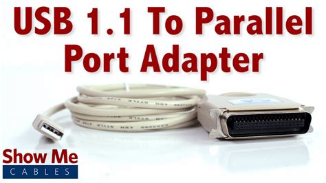 Easy To Use USB 1.1 To Parallel Port Adapter - Connect An Older Printer To Your Laptop #23-109 ...