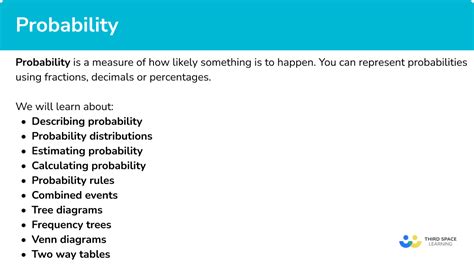 Probability - Maths GCSE - Steps, Examples & Worksheet